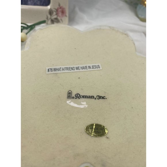 Roman Inc Jewelry musical box, Floral and golden trinket box, porcelain, so cute - Picture 4 of 11